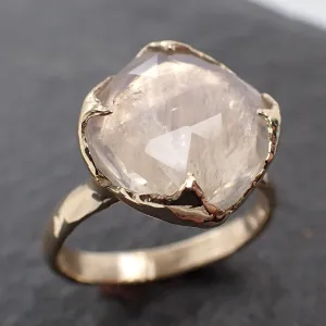 fancy cut moonstone gold ring gemstone solitaire recycled 14k statement 3030 Alternative Engagement