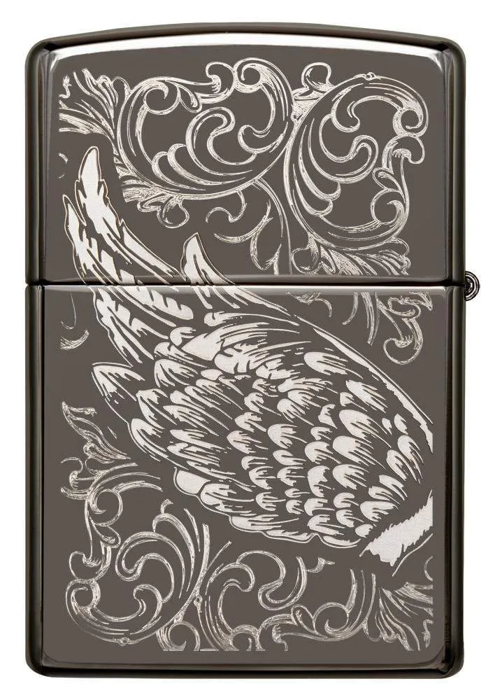 Filigree Flame and Wing Design