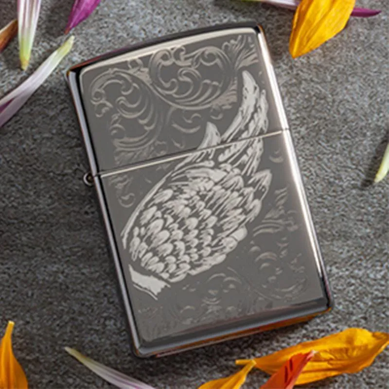 Filigree Flame and Wing Design