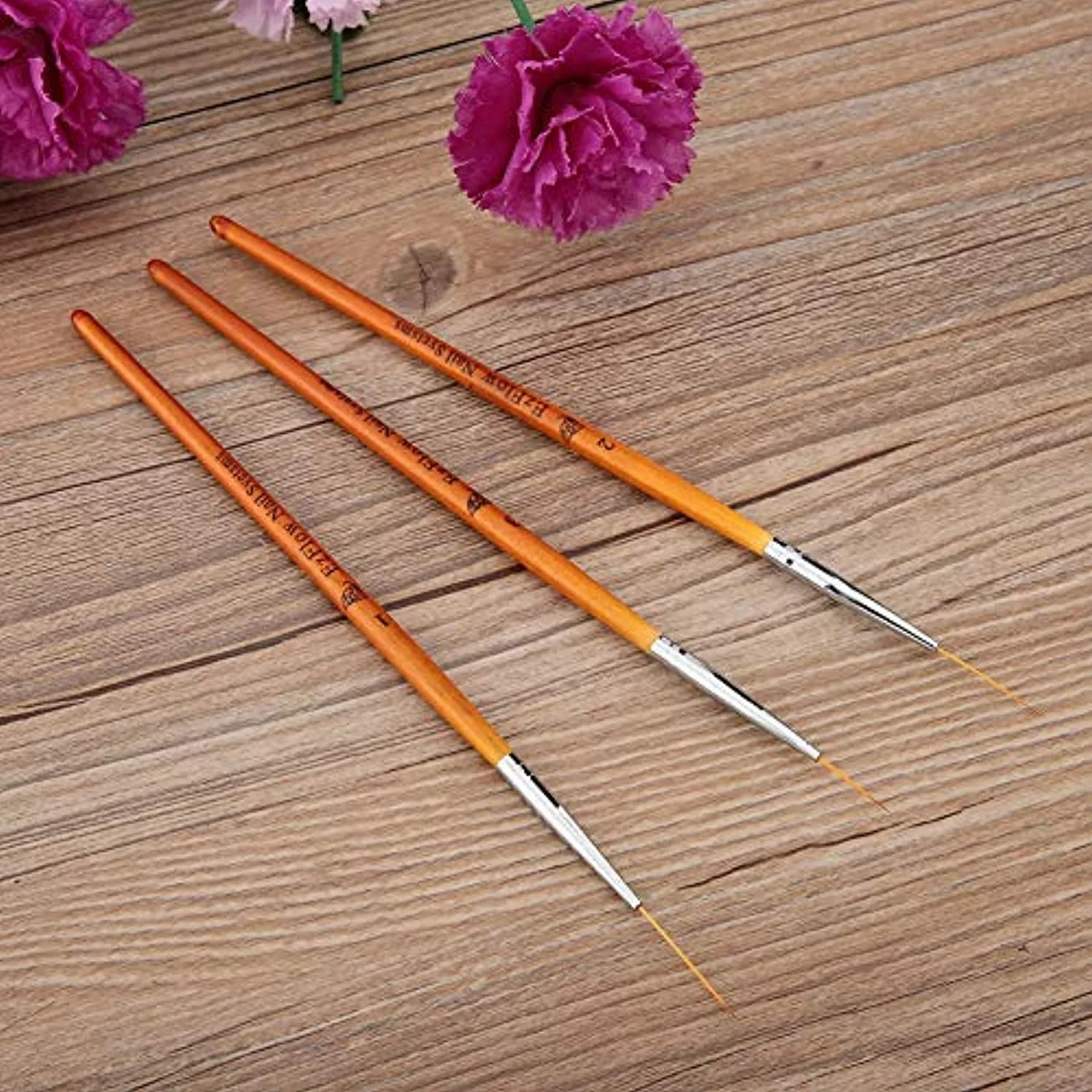 Fine Details Nail Art Liner Brush, Practical Portable Drawing Flowers Nail Art Liner, for Professional Personal