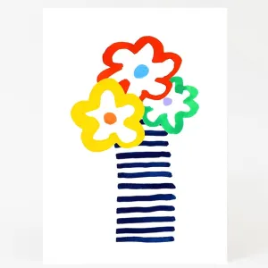 FLOWERS IN VASE PRINT