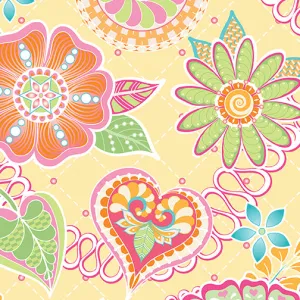 Free-Motion Fantasy 2 Multi 13527-30 Yellow