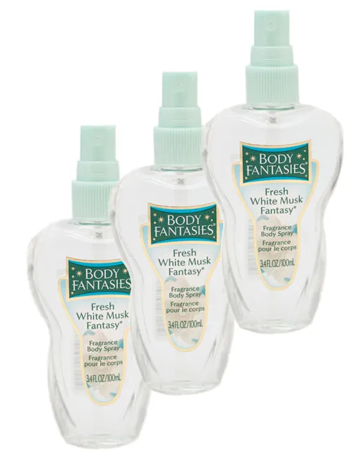 Fresh White Musk Fantasy Fragrance Body Spray for Women
