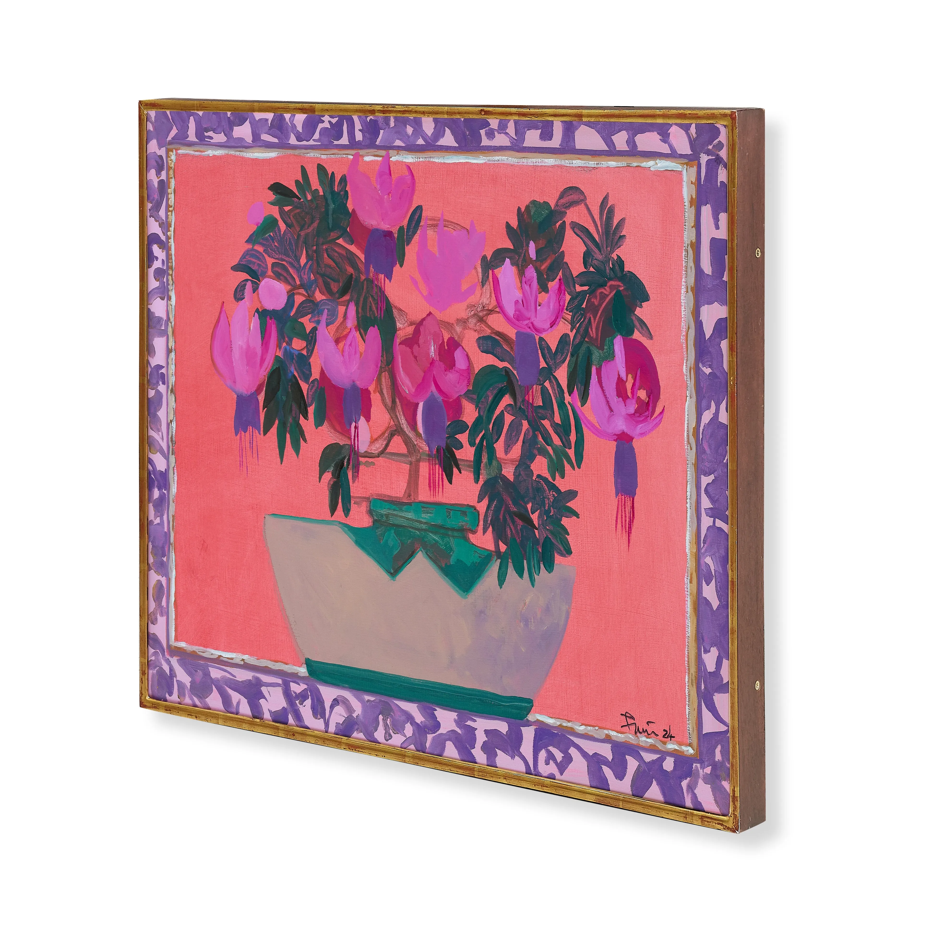 Fuchsia in an Inkwell by John Funt, 2024 (20" x 27")
