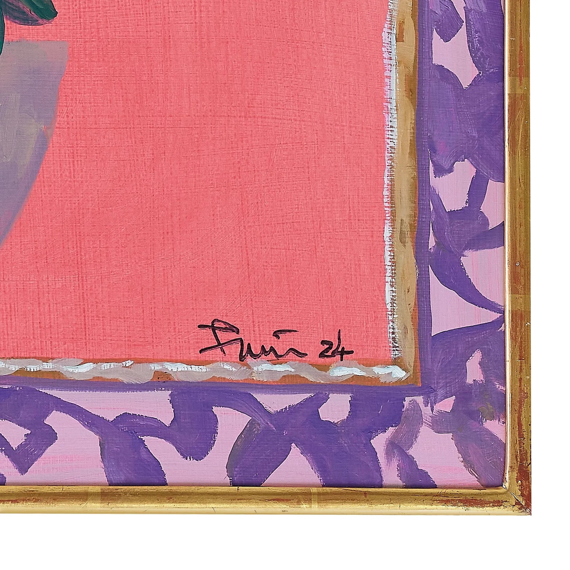 Fuchsia in an Inkwell by John Funt, 2024 (20" x 27")