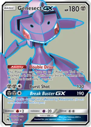 Genesect GX 204/214 FULL ART FOIL RARE