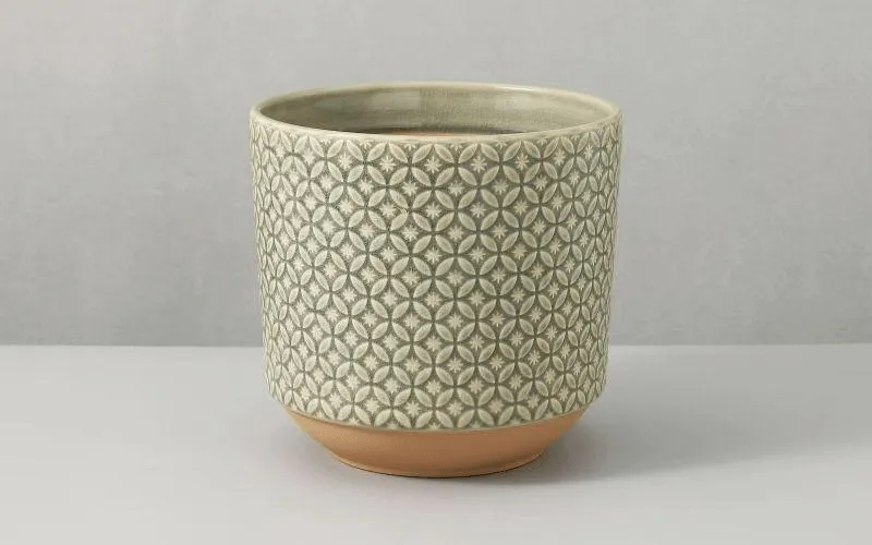 Grey Hive Ceramic Plant Pot