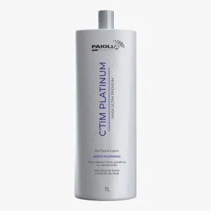 Hair Bioplasty Discolored Gray Platinum Blond C'TIM Progressive 1L - Paiolla