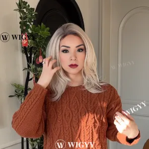 Helen - Wigyy Blonde Side Parting Daily Use Elegant Wig