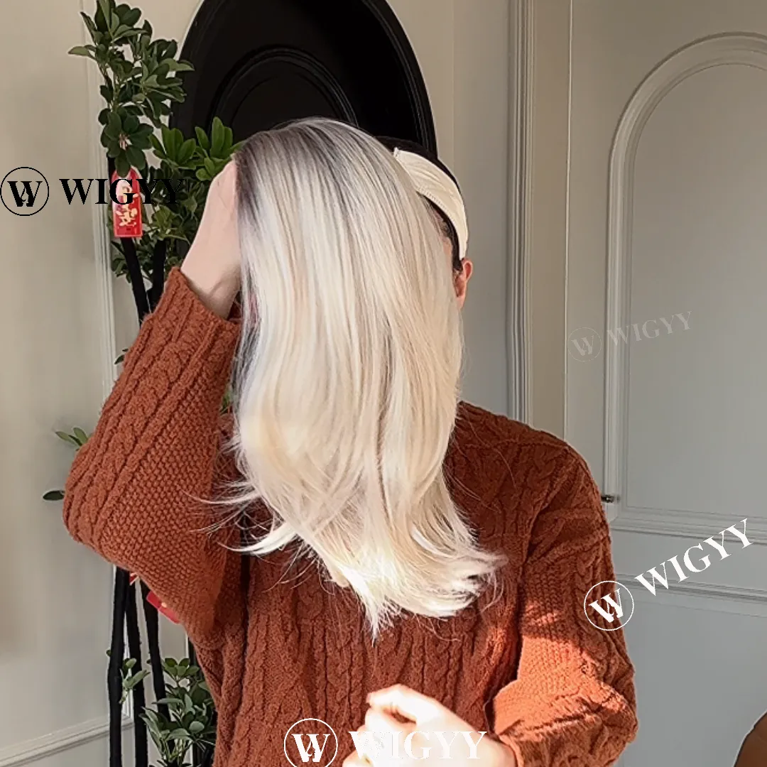 Helen - Wigyy Blonde Side Parting Daily Use Elegant Wig