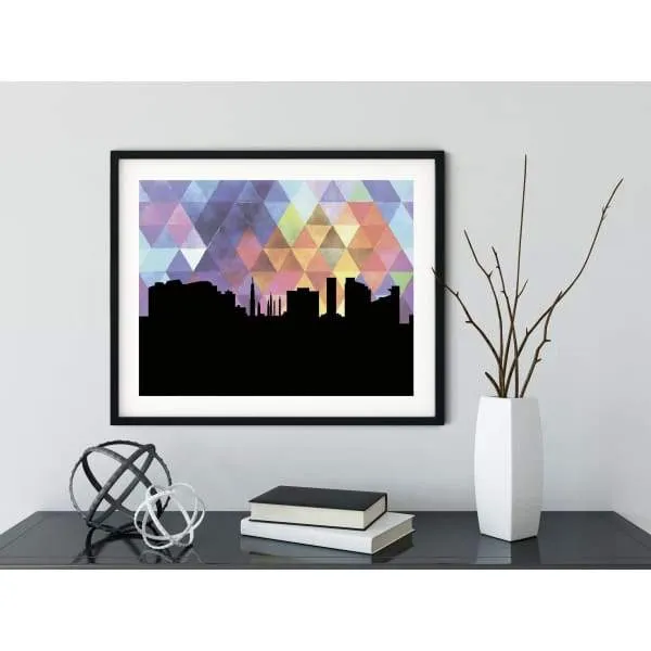 Huntsville, Alabama geometric skyline