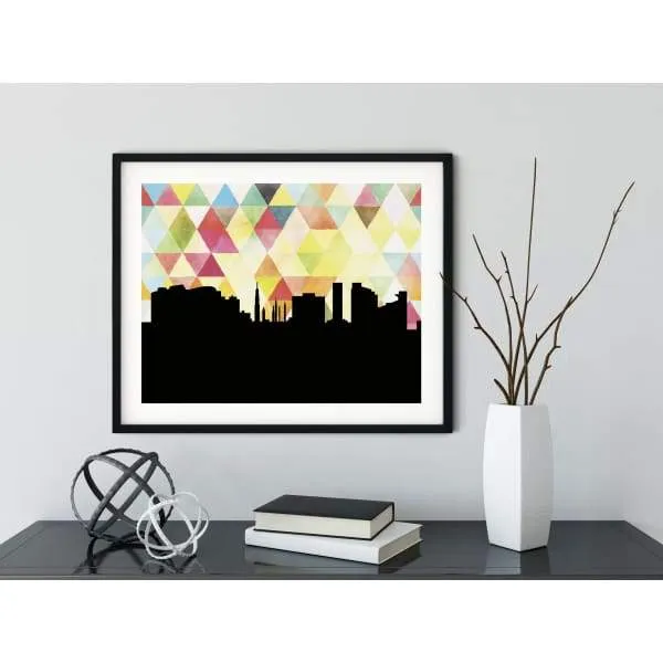 Huntsville, Alabama geometric skyline