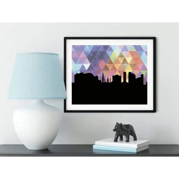 Huntsville, Alabama geometric skyline