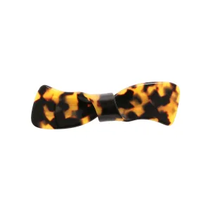 Julia Small Dark Tortoiseshell Bow Hair Clip