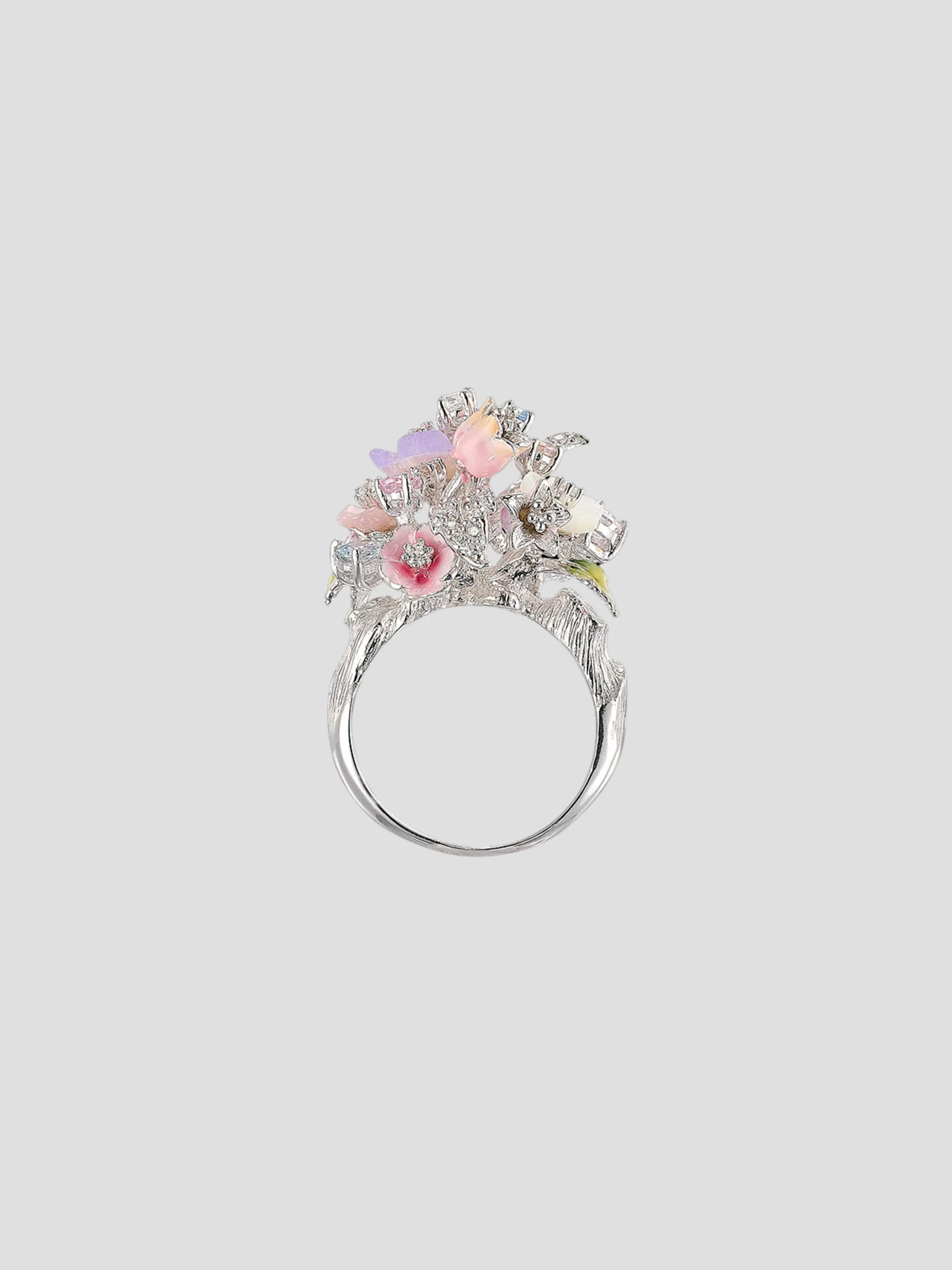 Lavender Primrose Bouquet Ring