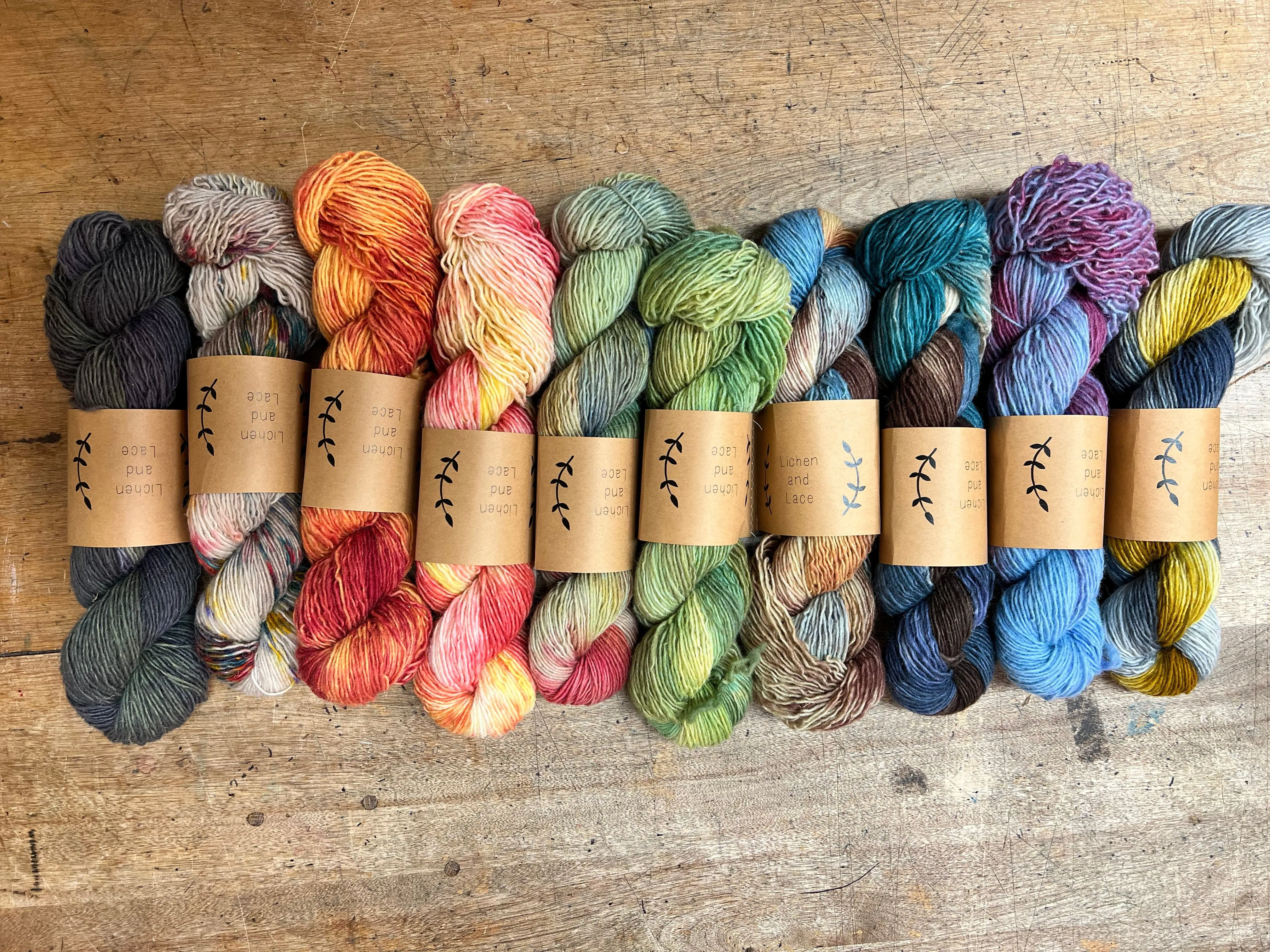 Lichen and Lace - Rustic Heather Sport Collection
