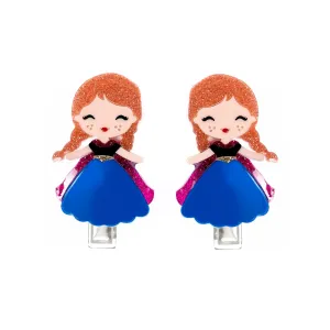 Lilies & Roses Cute Doll Clip Set - Doll with Cape