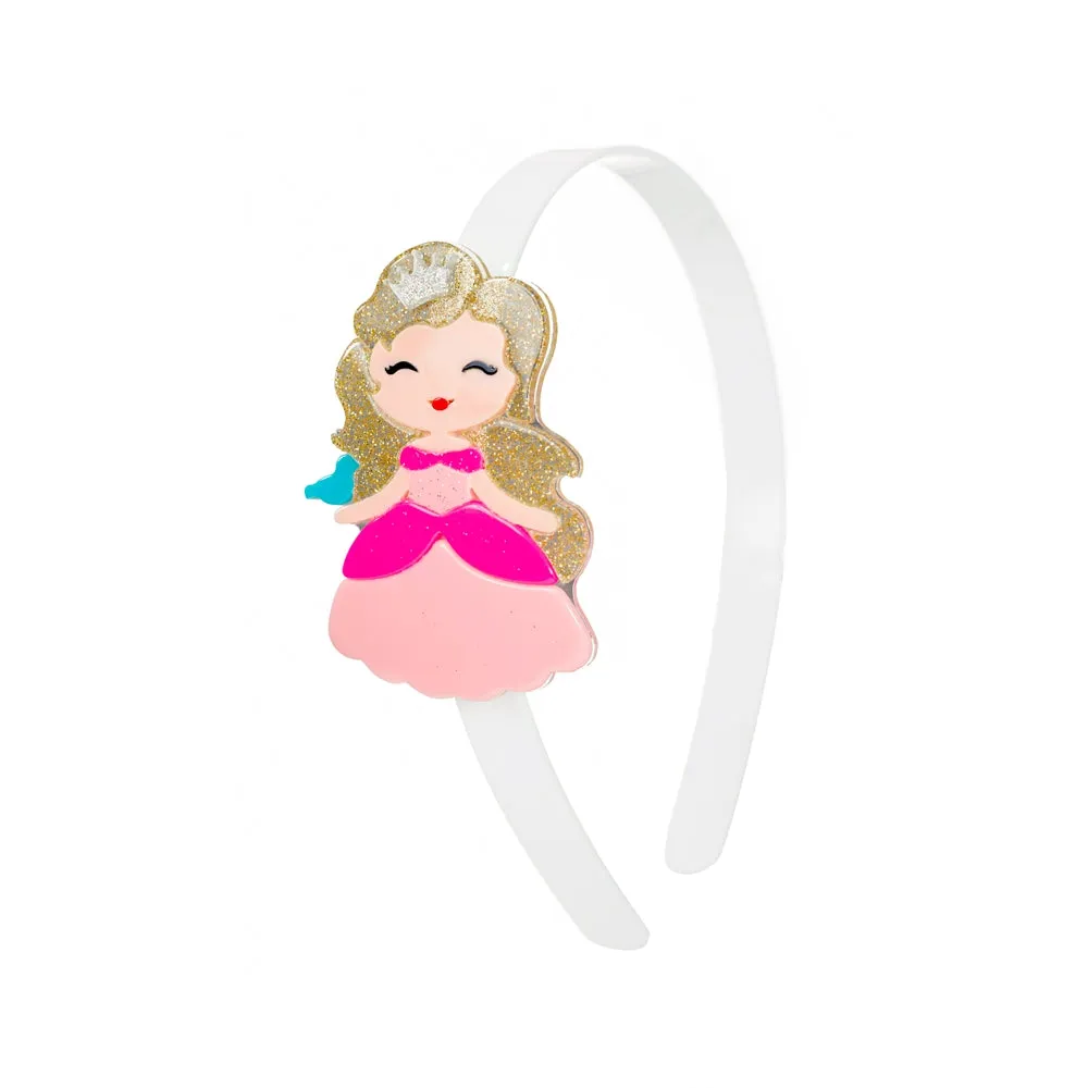 Lilies & Roses Cute Doll Headband - Doll with Bird