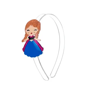 Lilies & Roses Cute Doll Headband - Doll with Cape