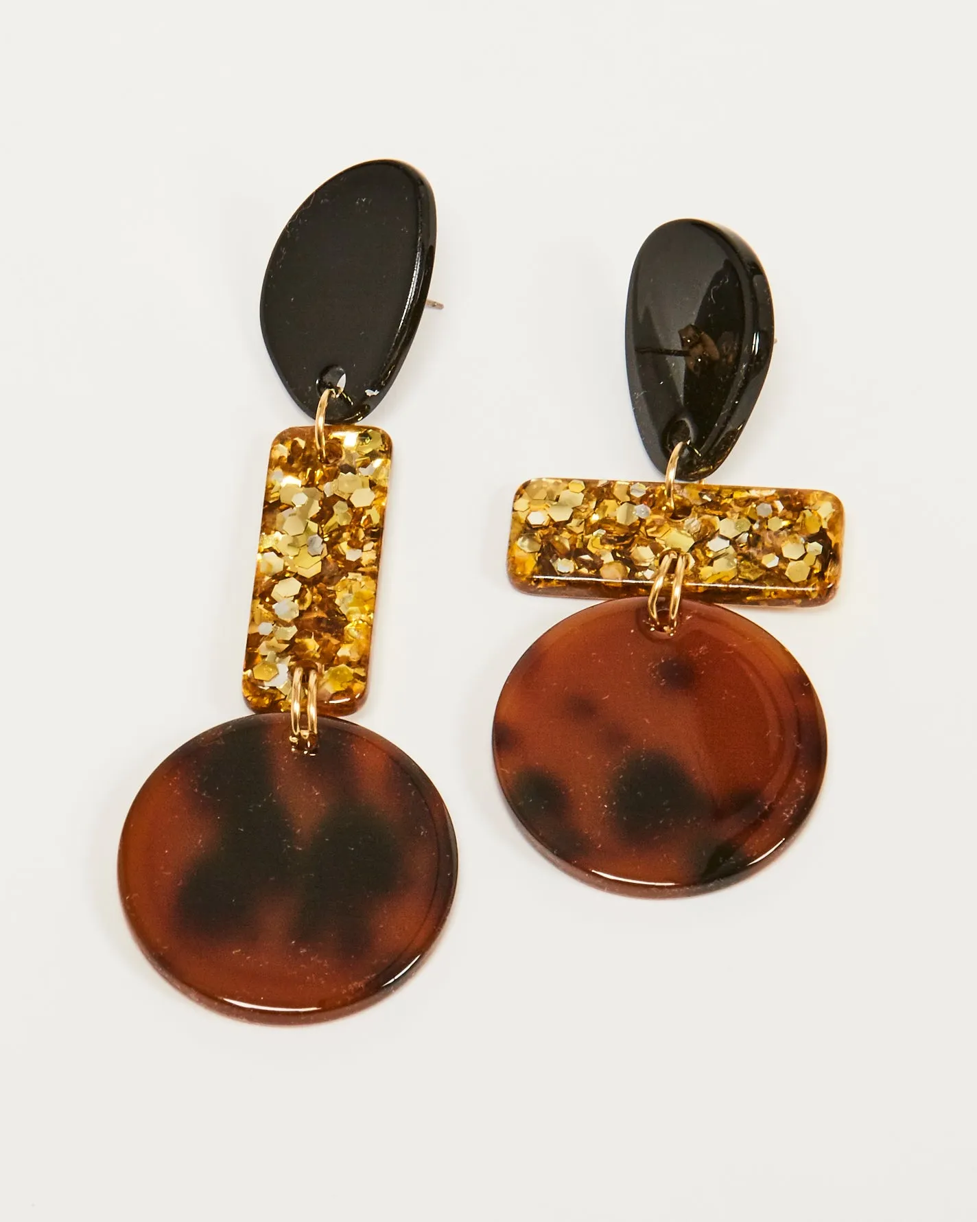 Madeleine Earrings in tortoise