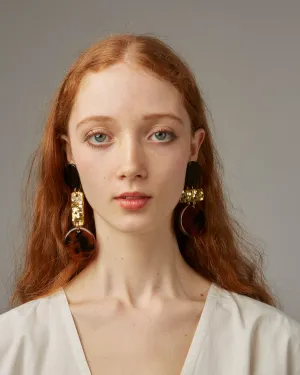 Madeleine Earrings in tortoise