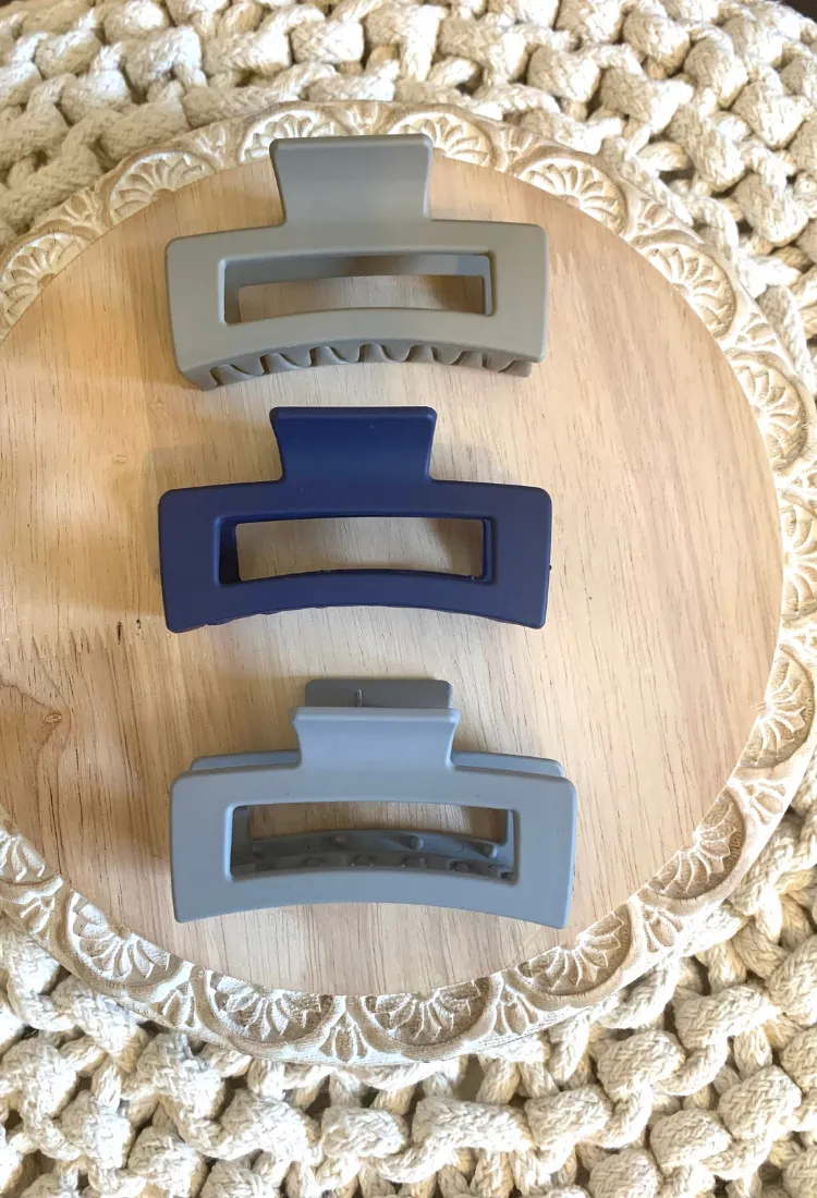 Madison Hair Claw Clip 3 Pack