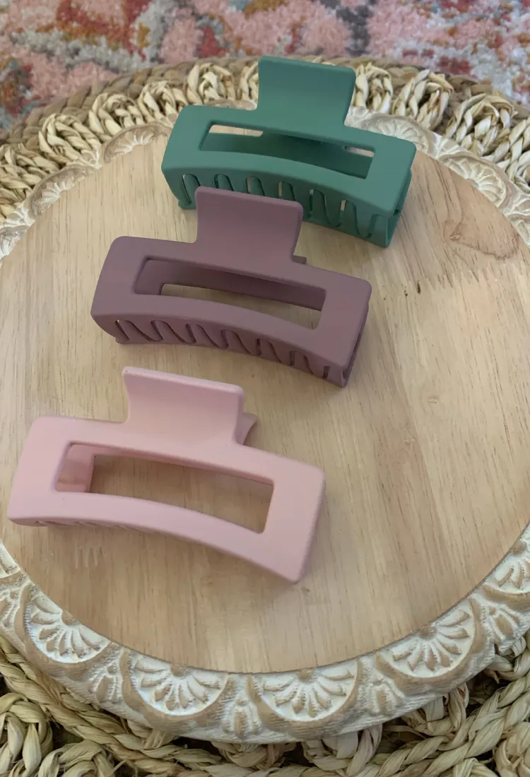 Madison Hair Claw Clip 3 Pack