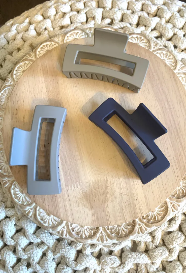 Madison Hair Claw Clip 3 Pack