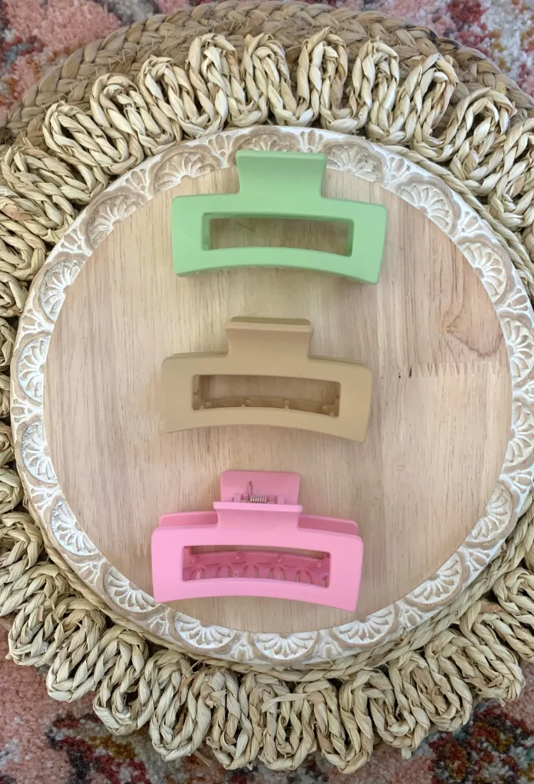 Madison Hair Claw Clip 3 Pack