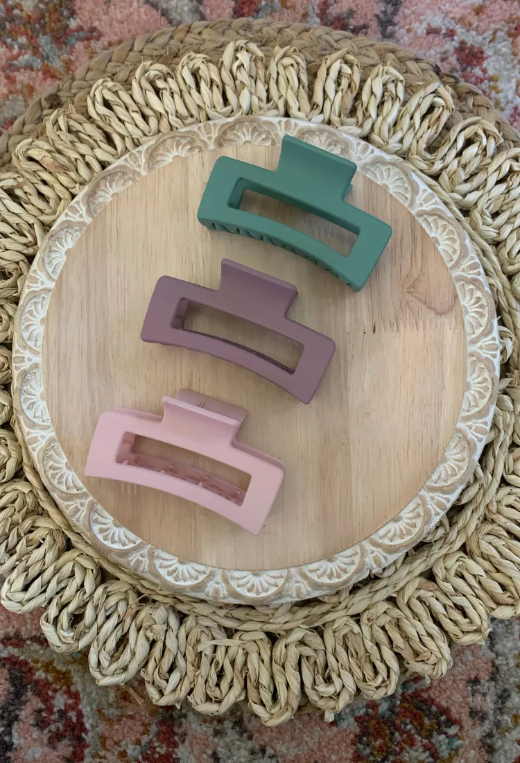 Madison Hair Claw Clip 3 Pack