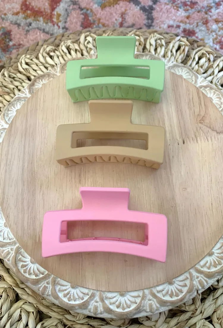 Madison Hair Claw Clip 3 Pack