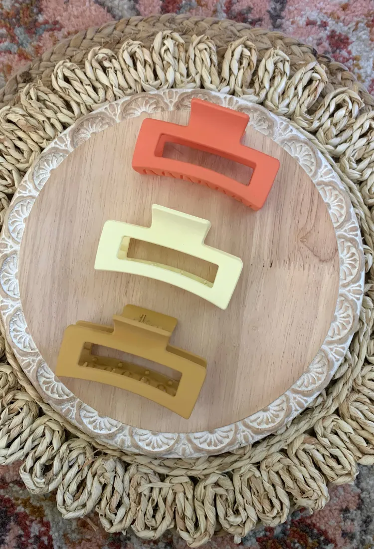 Madison Hair Claw Clip 3 Pack