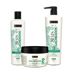 Mais Cacheados Curly Hair Home Care Curls Treatment 3 Itens - D'vien Cosmetics