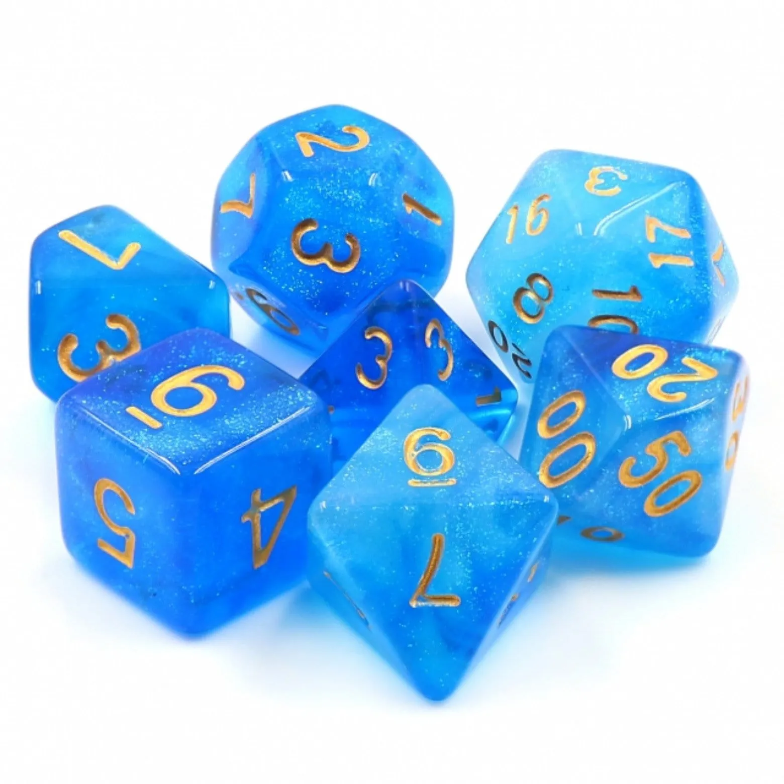 Mermaid's Crown RPG Dice Set