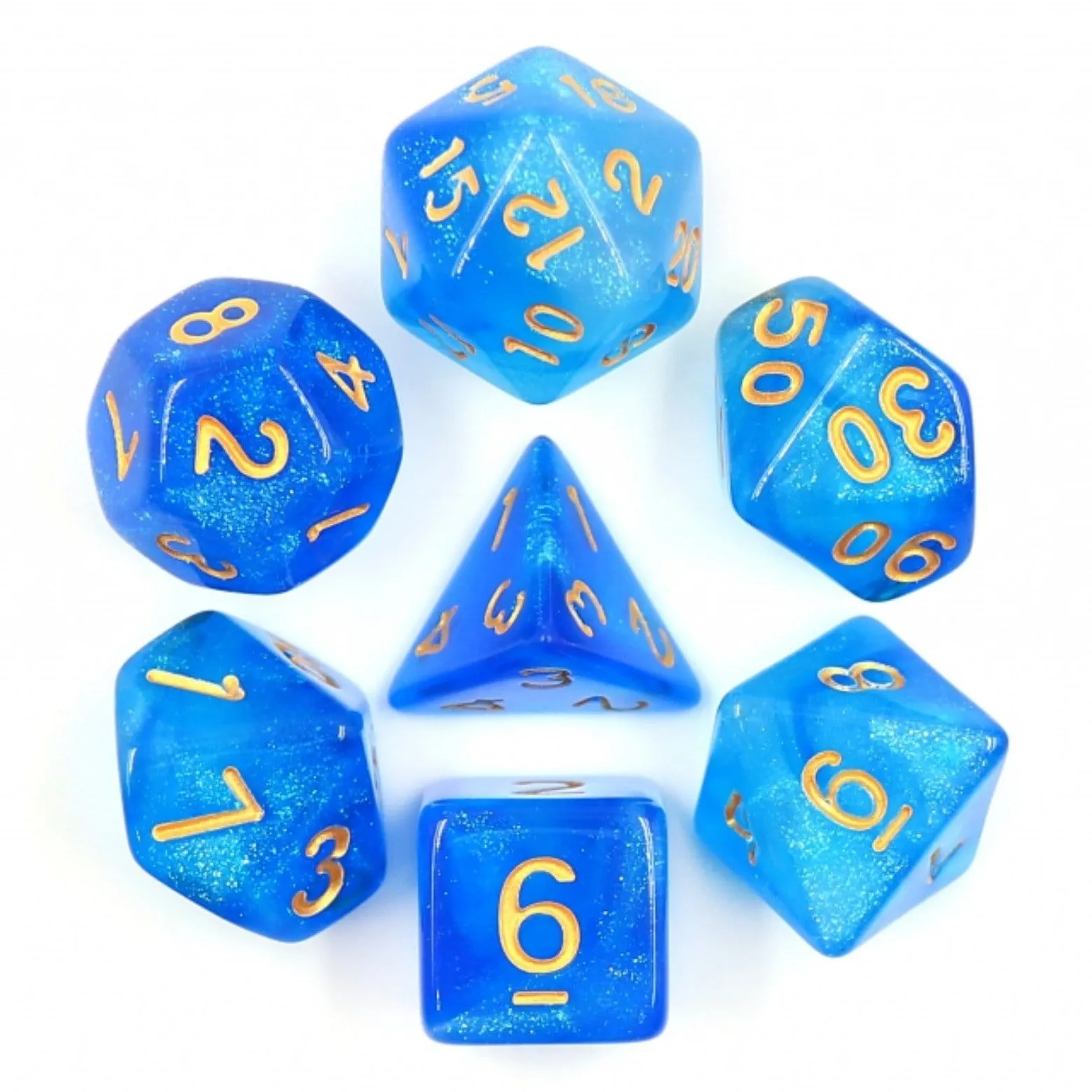 Mermaid's Crown RPG Dice Set