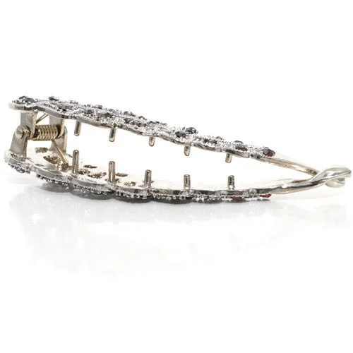 Metal Banana Clip with Crystals