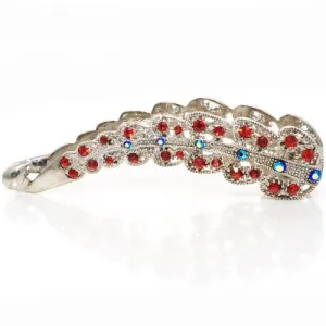 Metal Banana Clip with Crystals