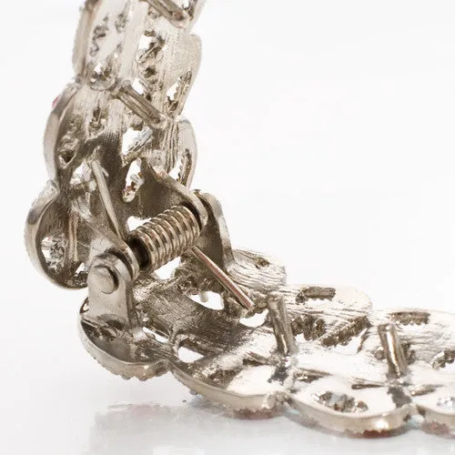 Metal Banana Clip with Crystals