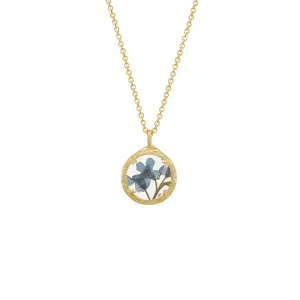 Mini Vermeil Forget Me Not Necklace