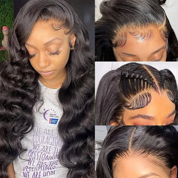 Modern Show Black Loose Wave 5x5 HD Closure Wig Human Hair