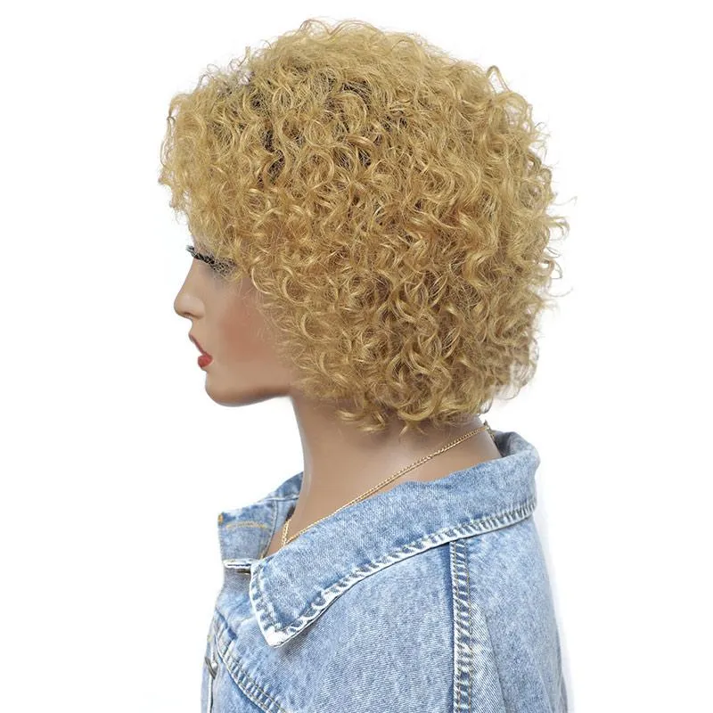 Modern Show Brazilian Black Roots Light Brown Ombre Water Wave Human Hair Glueless Wigs