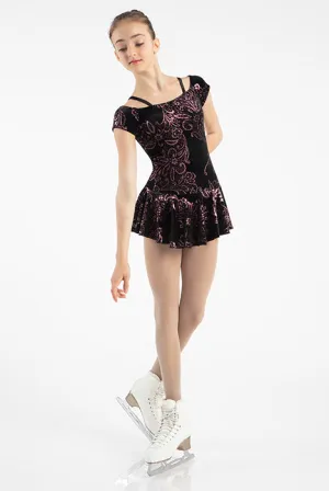 Mondor 12939 Fantasy on Ice Short Sleeve Dress
