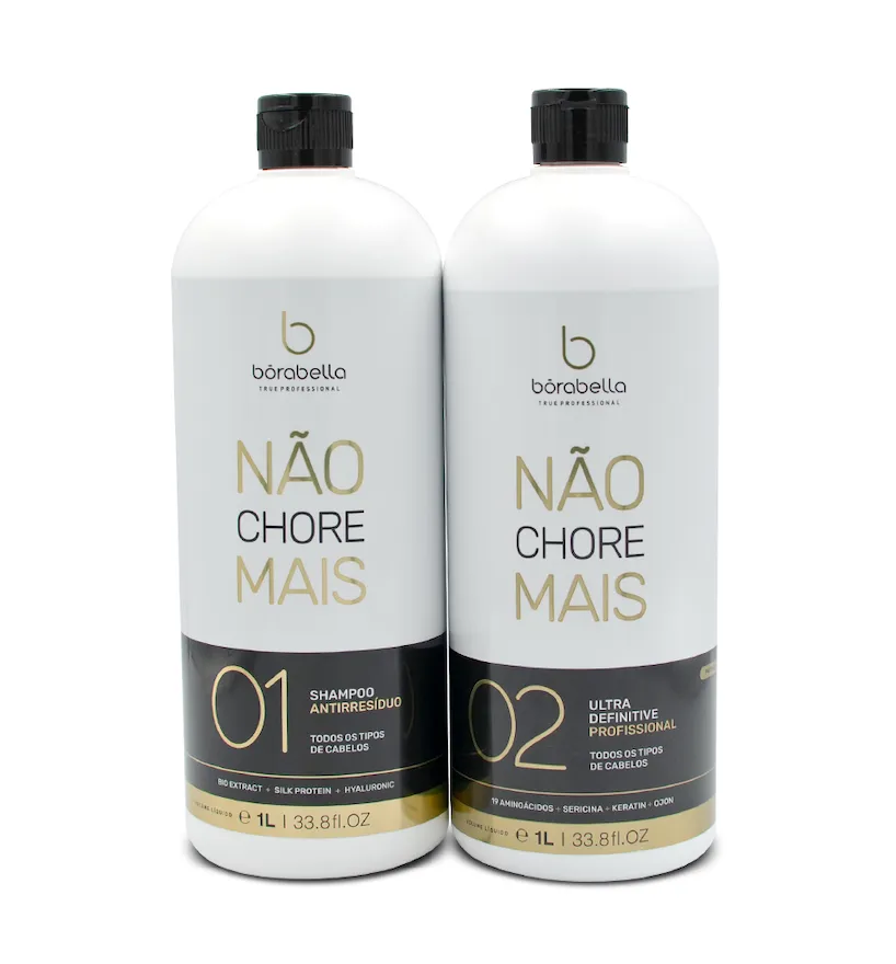 Nao Chore Mais No More Crying Progressive Hair Treatment 2x1000ml - Borabella