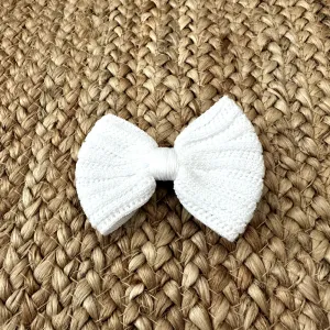 New In Meia Pata White Fantasy Hair Bow