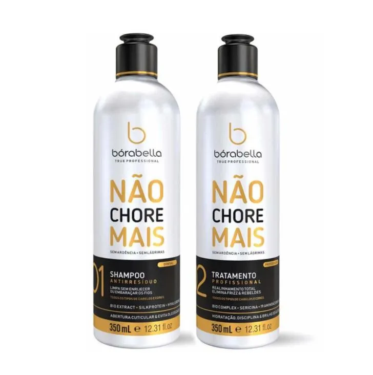 Não Chore Mais Don't Cry Anymore Progressive Brush Kit 2x350ml - Borabella