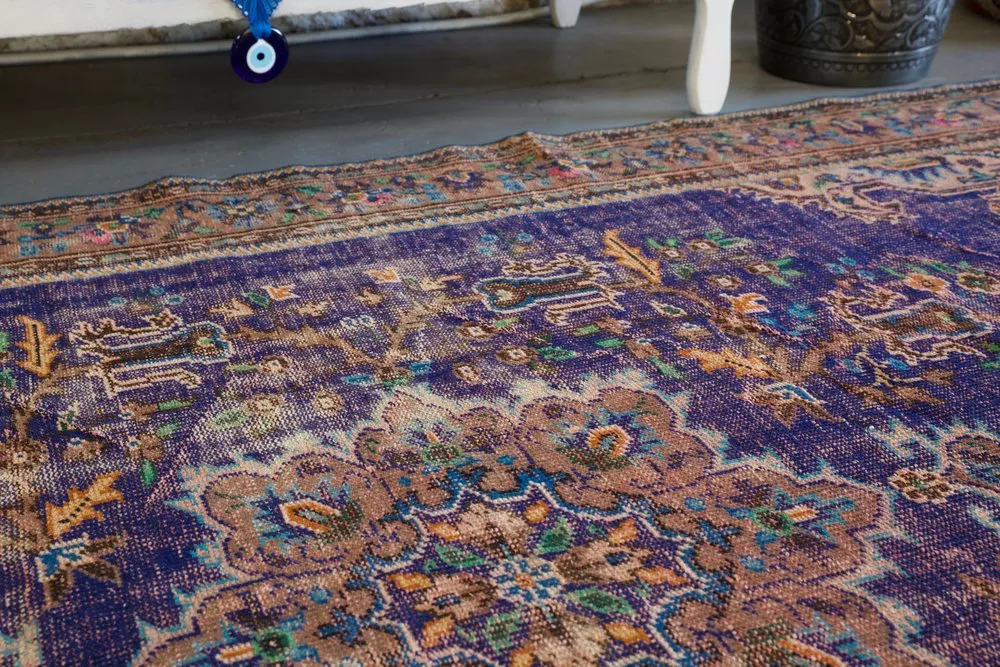 Old Demirci Oushak Rug 6.9ftx9.9ft