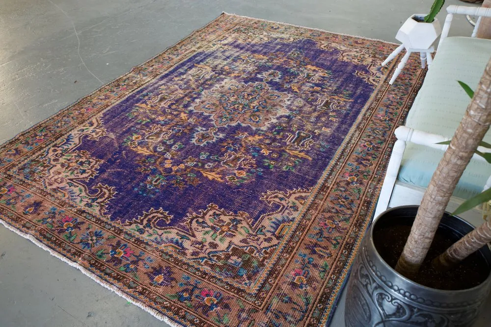 Old Demirci Oushak Rug 6.9ftx9.9ft