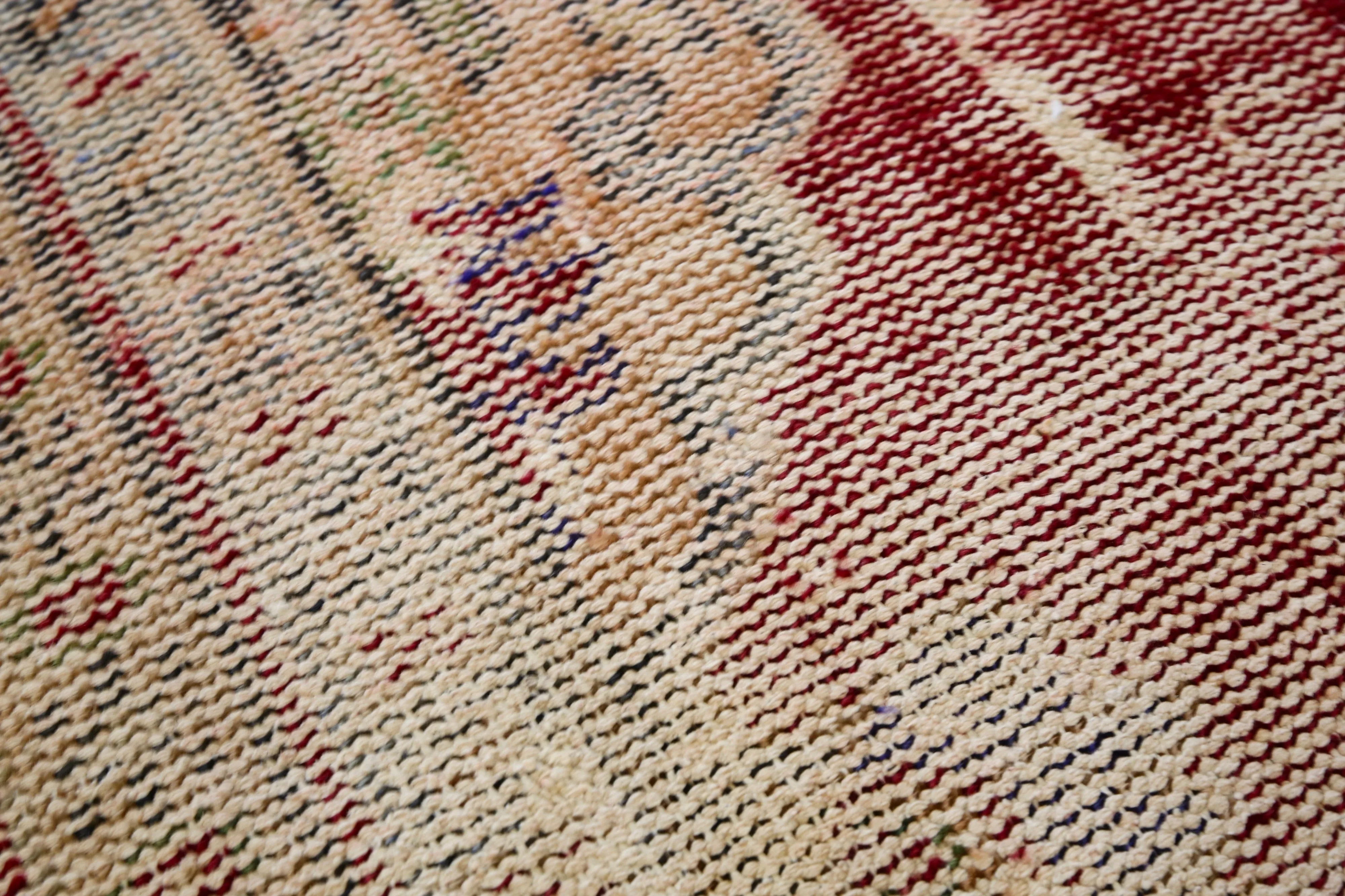 Old Demirci Oushak Rug 7.9ftx10.5ft