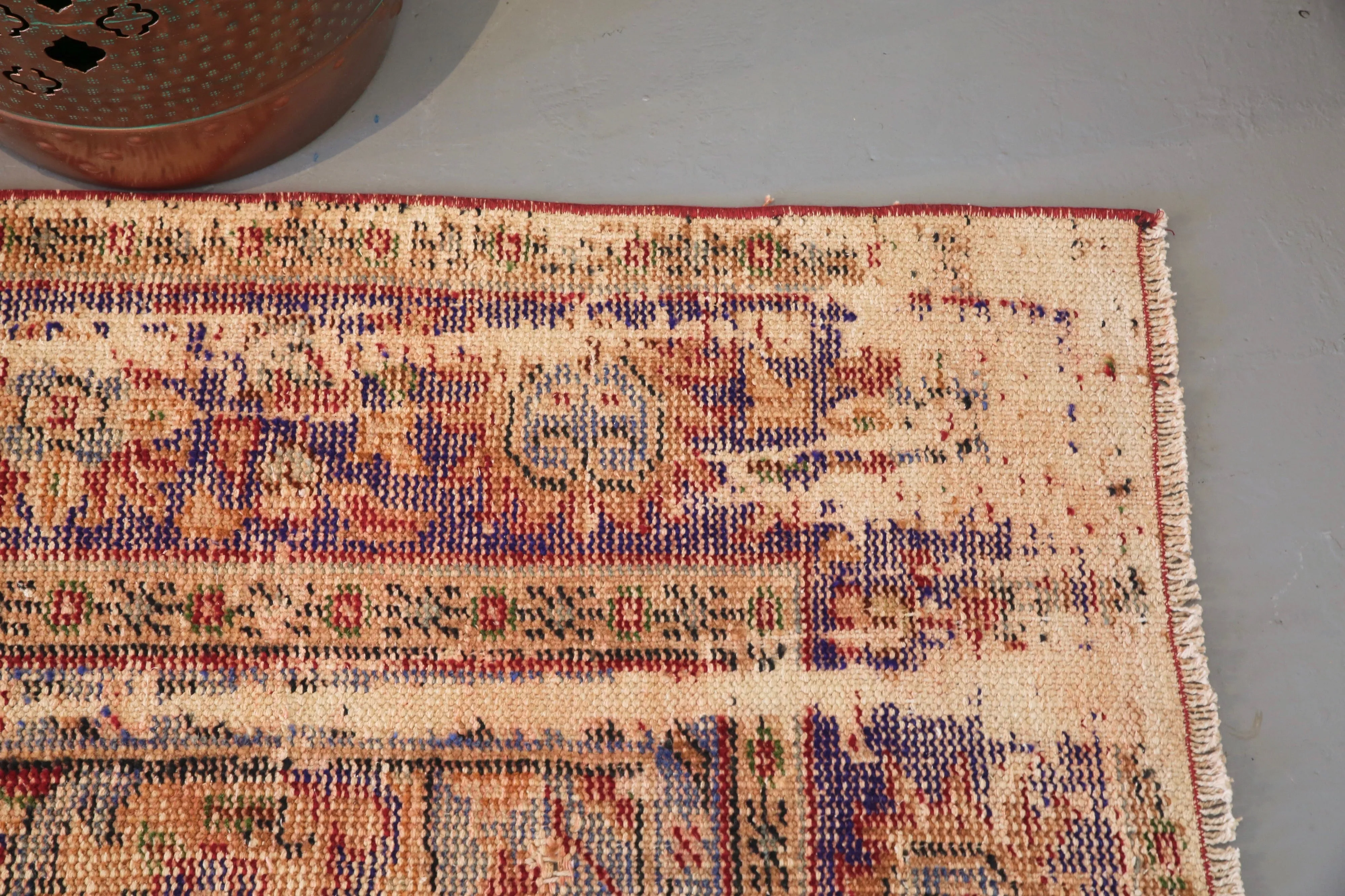 Old Demirci Oushak Rug 7.9ftx10.5ft