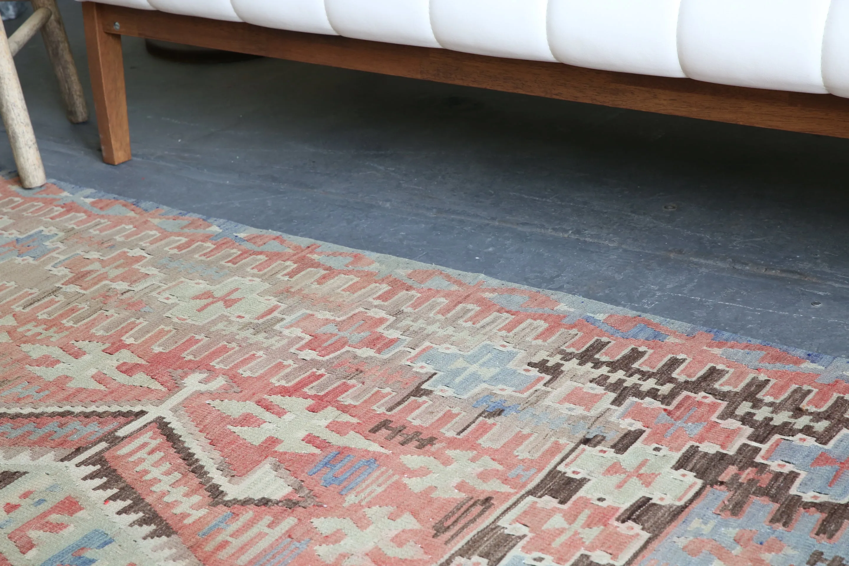 Old Oushak Esme Kilim 5.2ftx10.10ft